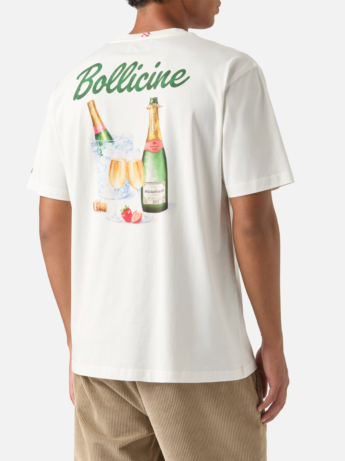 Camiseta de algodón Off white Arnott con estampado Bollicine 