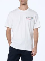 Man heavy cotton t-shirt Arnott with Gin Dependent embroidery