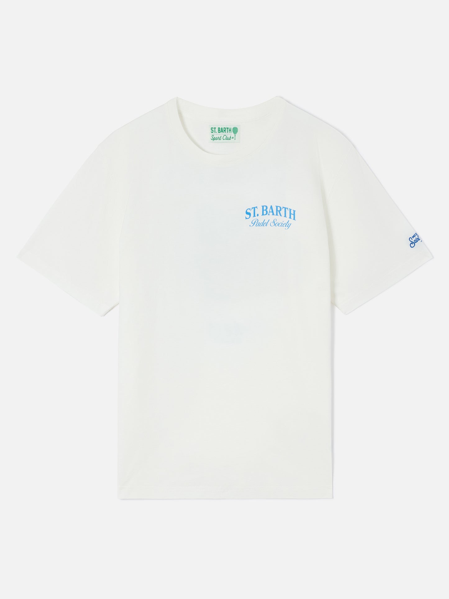T-shirt Arnott bianca con stampa St. Barth Padel Society