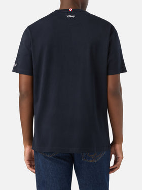 T-shirt en coton biologique blue Arnott avec broderie King Of Dubai | Special edition 