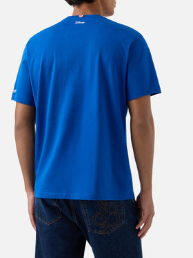 T-shirt en coton Blue Arnott avec broderie E Chi Paga | Special edition 