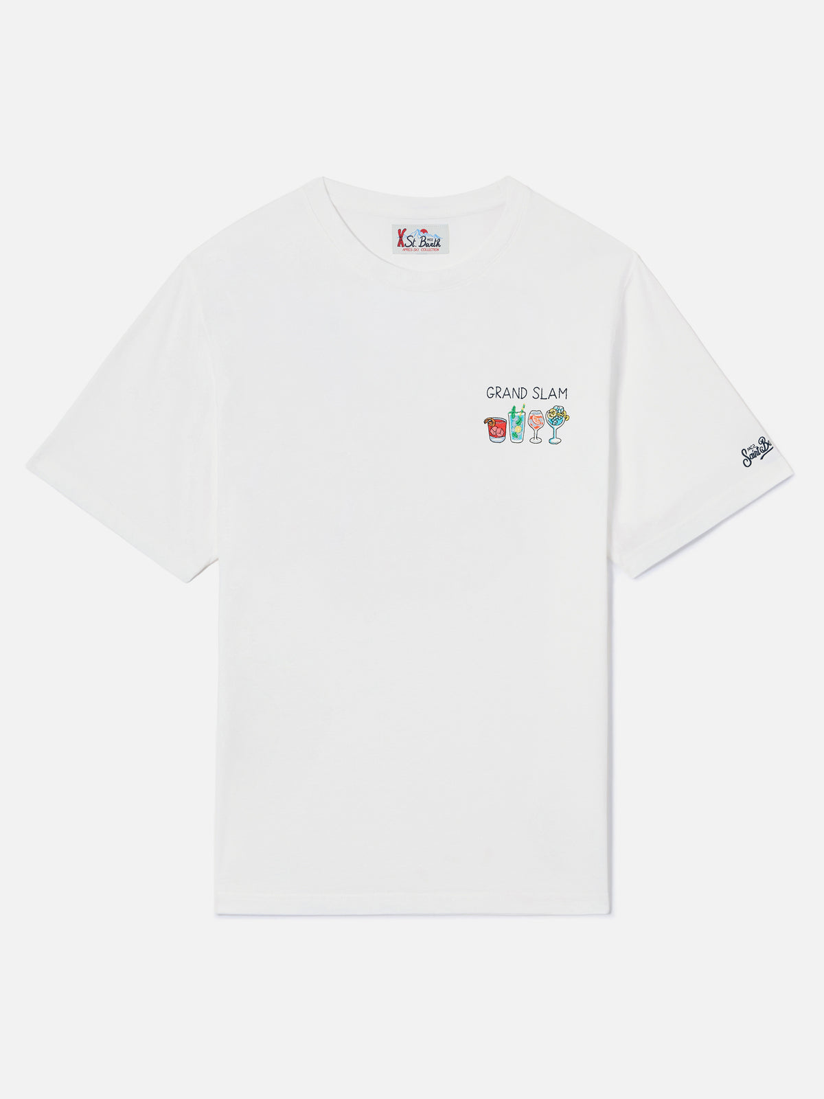 T-shirt en coton Off white Arnott avec broderie Grand Slam 