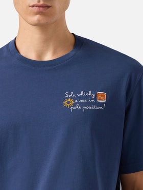 Winter-Baumwoll-T-Shirt Arnott Warm mit Sohle, wishy e sei in pole position! Stickerei | VACANZE DI NATALE SPECIAL EDITION