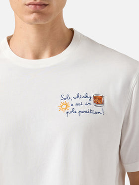 T-shirt Arnott Warm in cotone invernale con ricamo Sole whisky e sei in pole position! | VACANZE DI NATALE SPECIAL EDITION