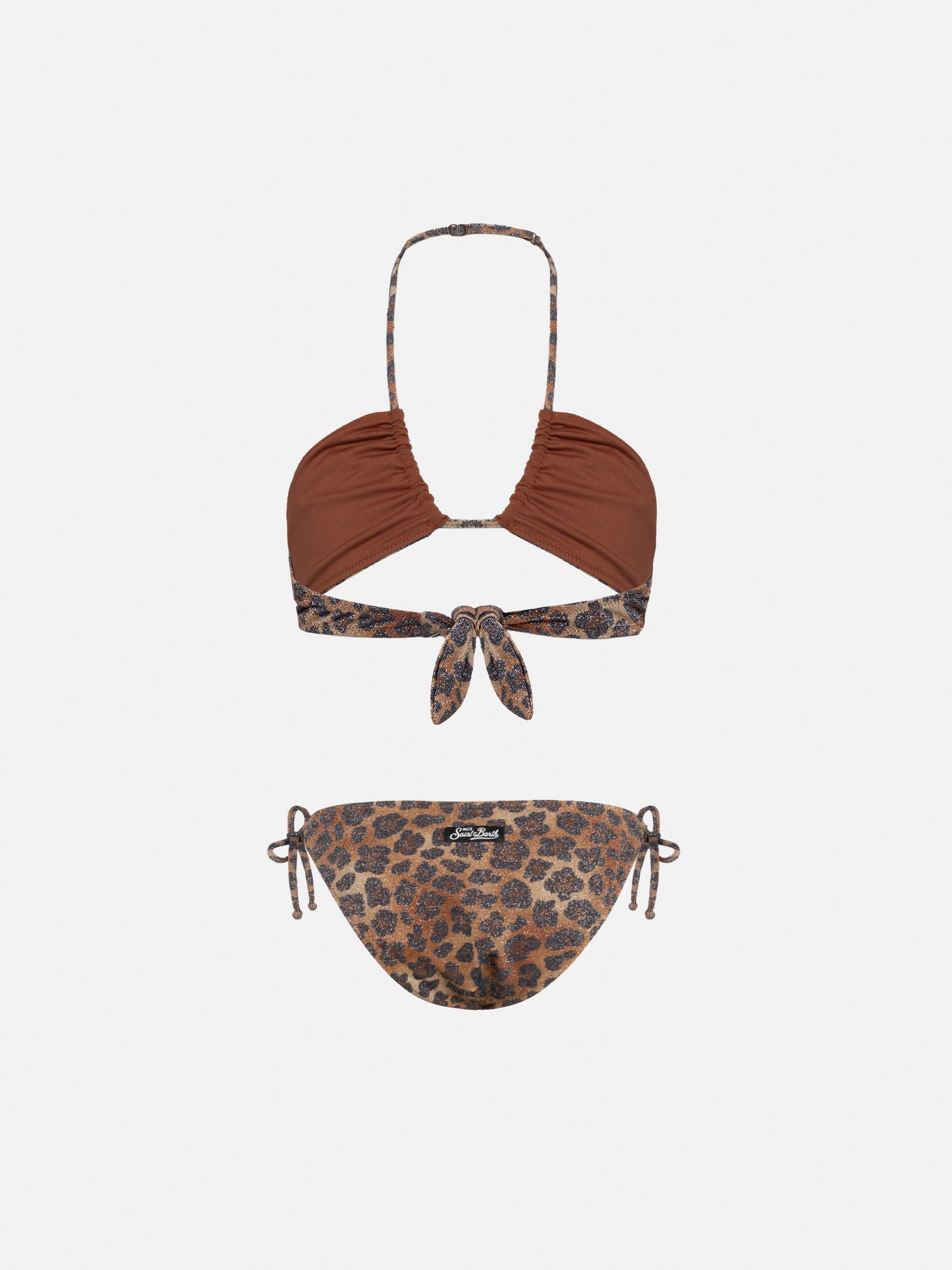 Aryanna animalier lurex bandeau bikini