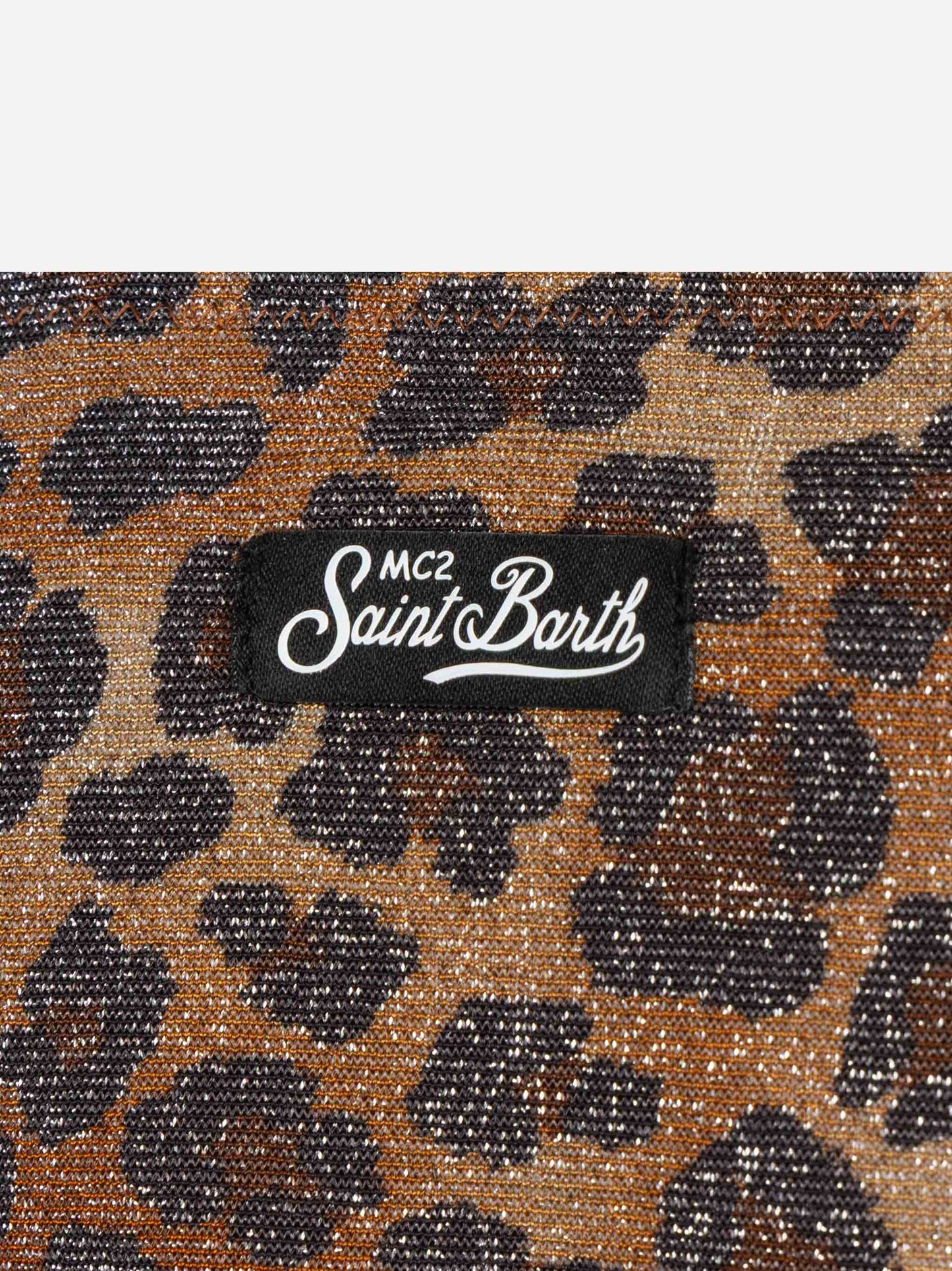 Aryanna animalier lurex bandeau bikini