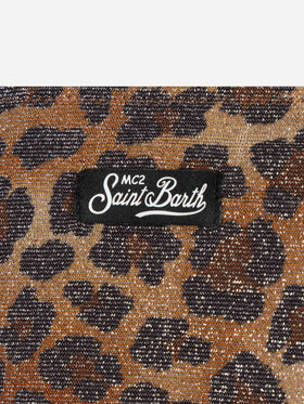 Aryanna animalier lurex bandeau bikini