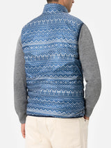 Man bluette padded vest Aspen