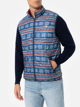 Man red padded vest Aspen - MC2 Saint Barth