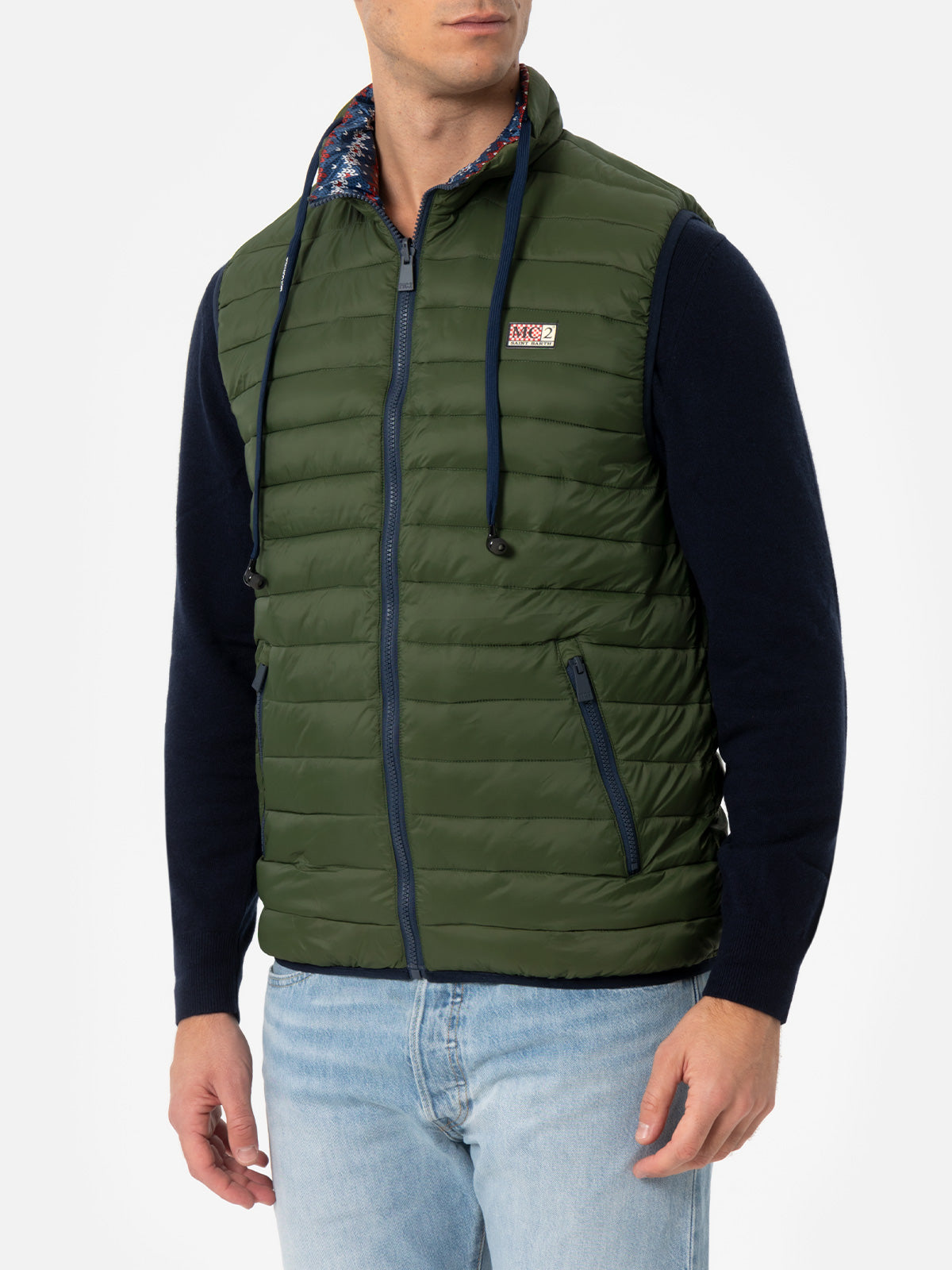 Gilet imbottito verde militare da uomo Aspen