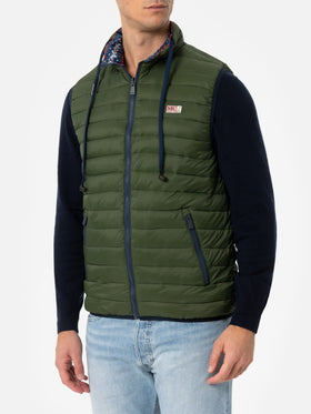 Gilet imbottito verde militare da uomo Aspen
