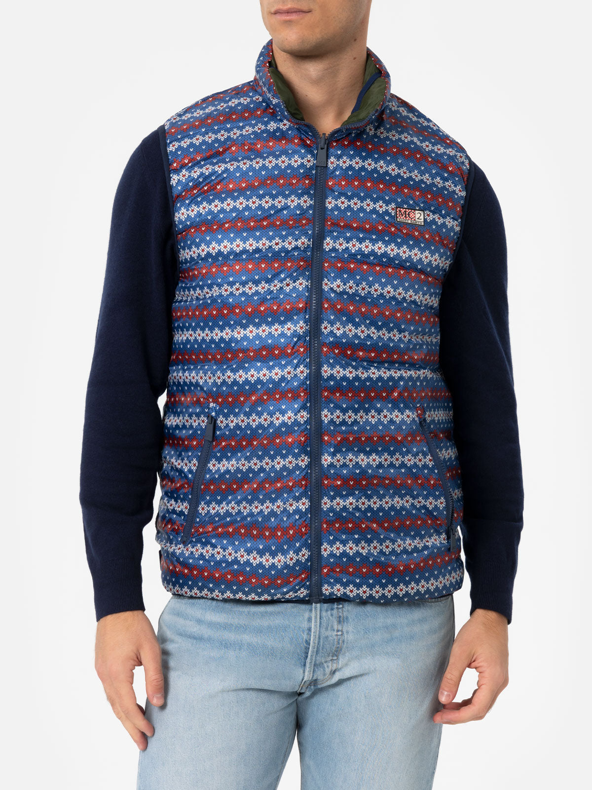 Gilet imbottito verde militare da uomo Aspen