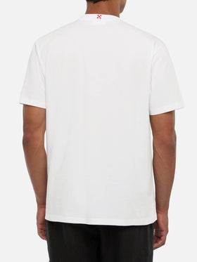 Cotton t-shirt Austin with embroidery and watch print