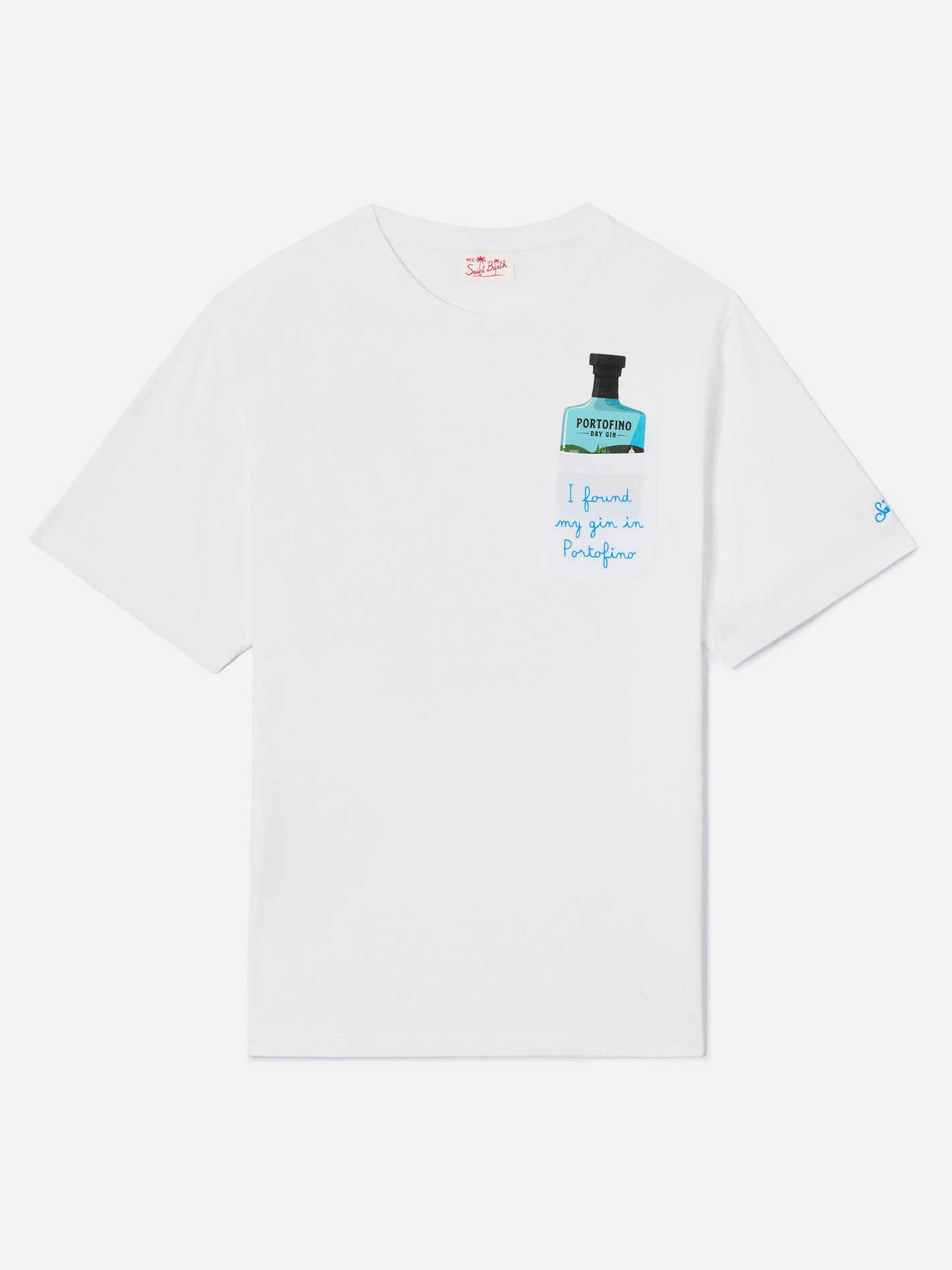 T-shirt Austin in cotone con ricamo Portofino Gin | Special Edition