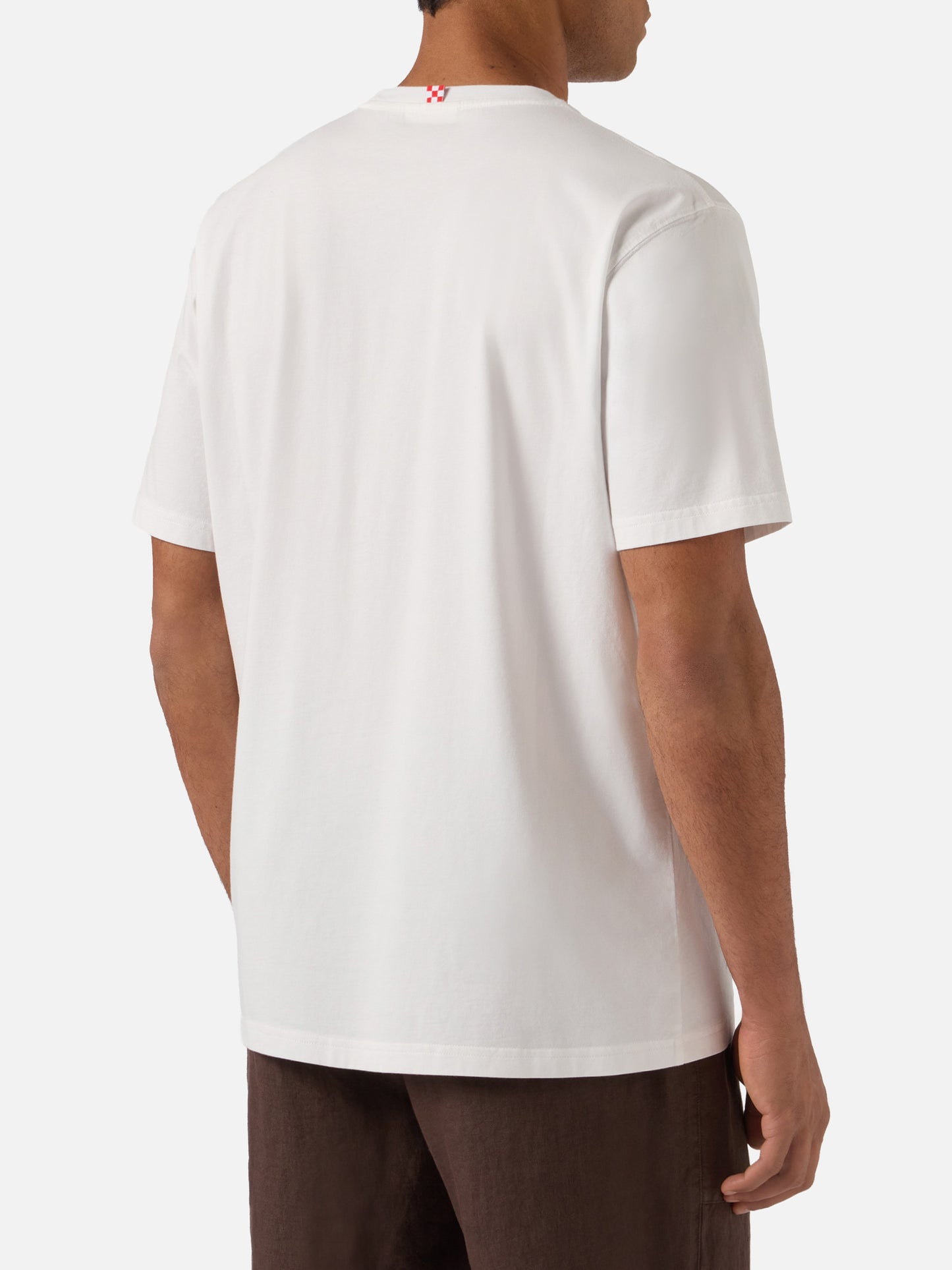 White Austin t-shirt with watch and Coke Is Too Expensive embroidery