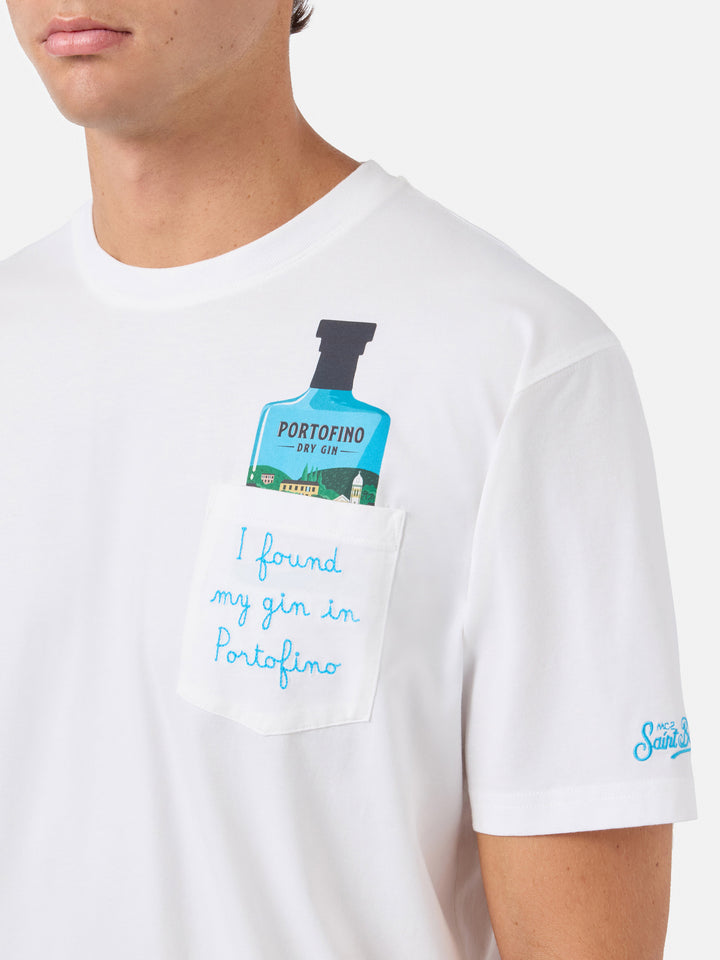 Camiseta de algodón Austin con bordado Portofino Gin | Edición Especial 