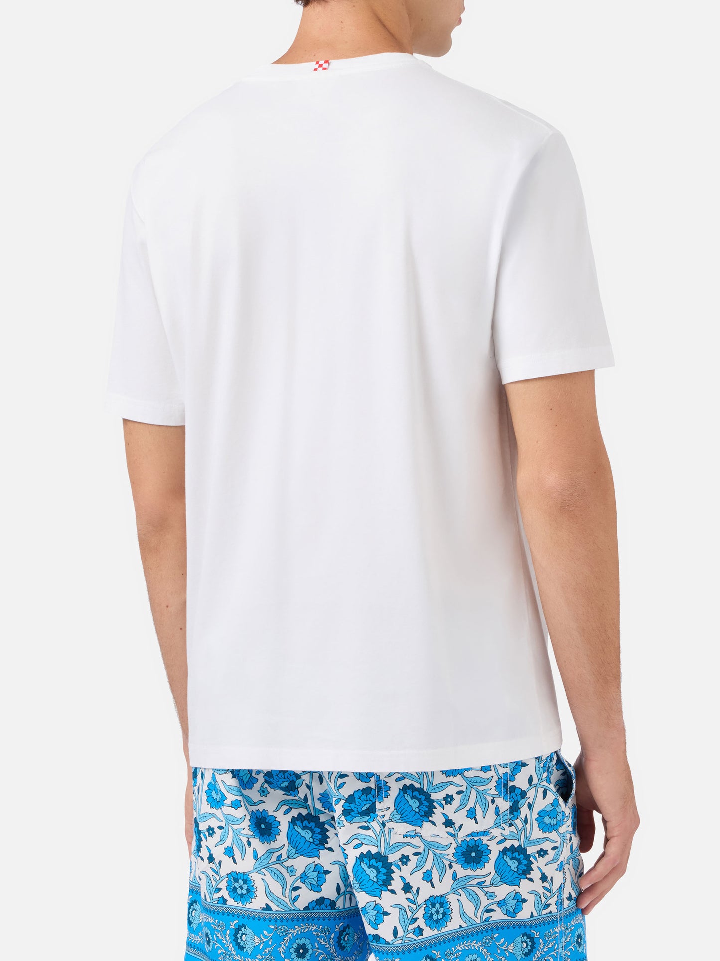 White Austin t-shirt with Portofino Dry Gin embroidery | PORTOFINO GIN SPECIAL EDITION