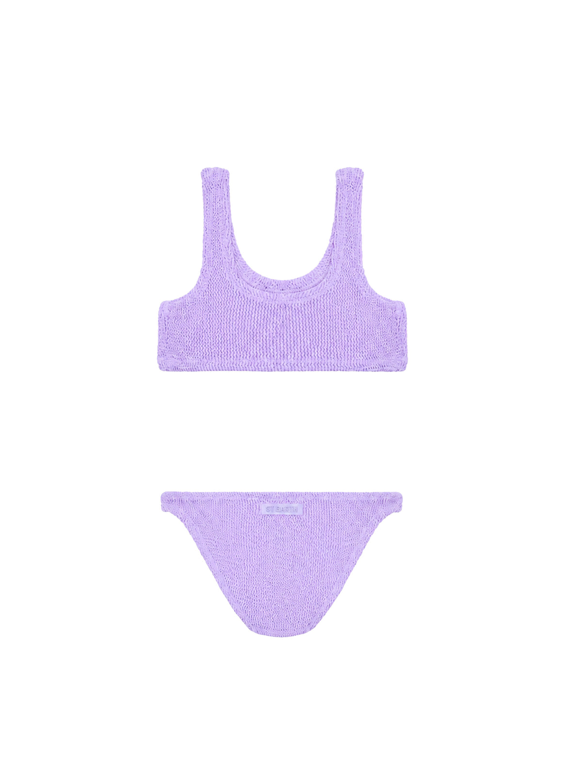 Bikini a triangolo Baker in crinkle lilla