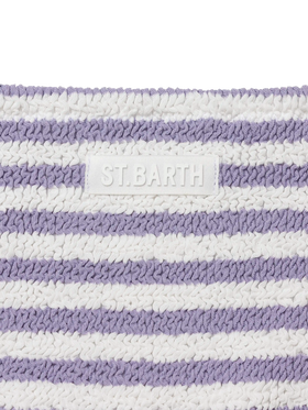 Lilac striped crinkle classic bralette bikini Baker