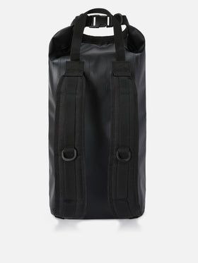 Mochila Aqua backpack en PVC negro de color liso con logo estampado 