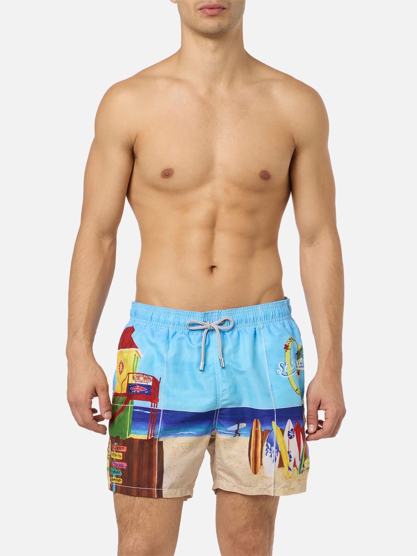 Badeshorts mit Fotodruck von Saint Barth Lorient