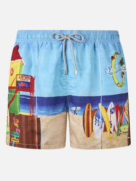 Badeshorts mit Fotodruck von Saint Barth Lorient