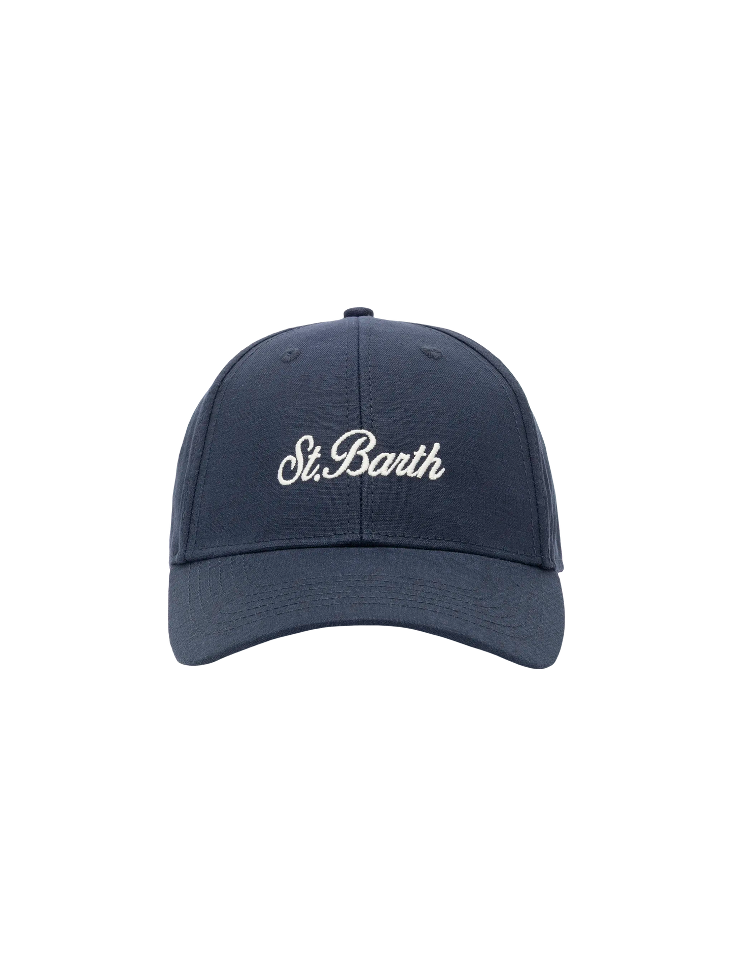 Baseballmütze aus marineblauem Baumwollleinen