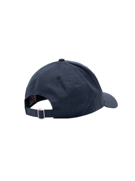 Baseballmütze aus marineblauem Baumwollleinen