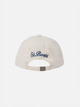 Wooly white ball cap Baseball with St. Moritz logo | ST. MORITZ TOP OF THE WORLD SPECIAL EDITION