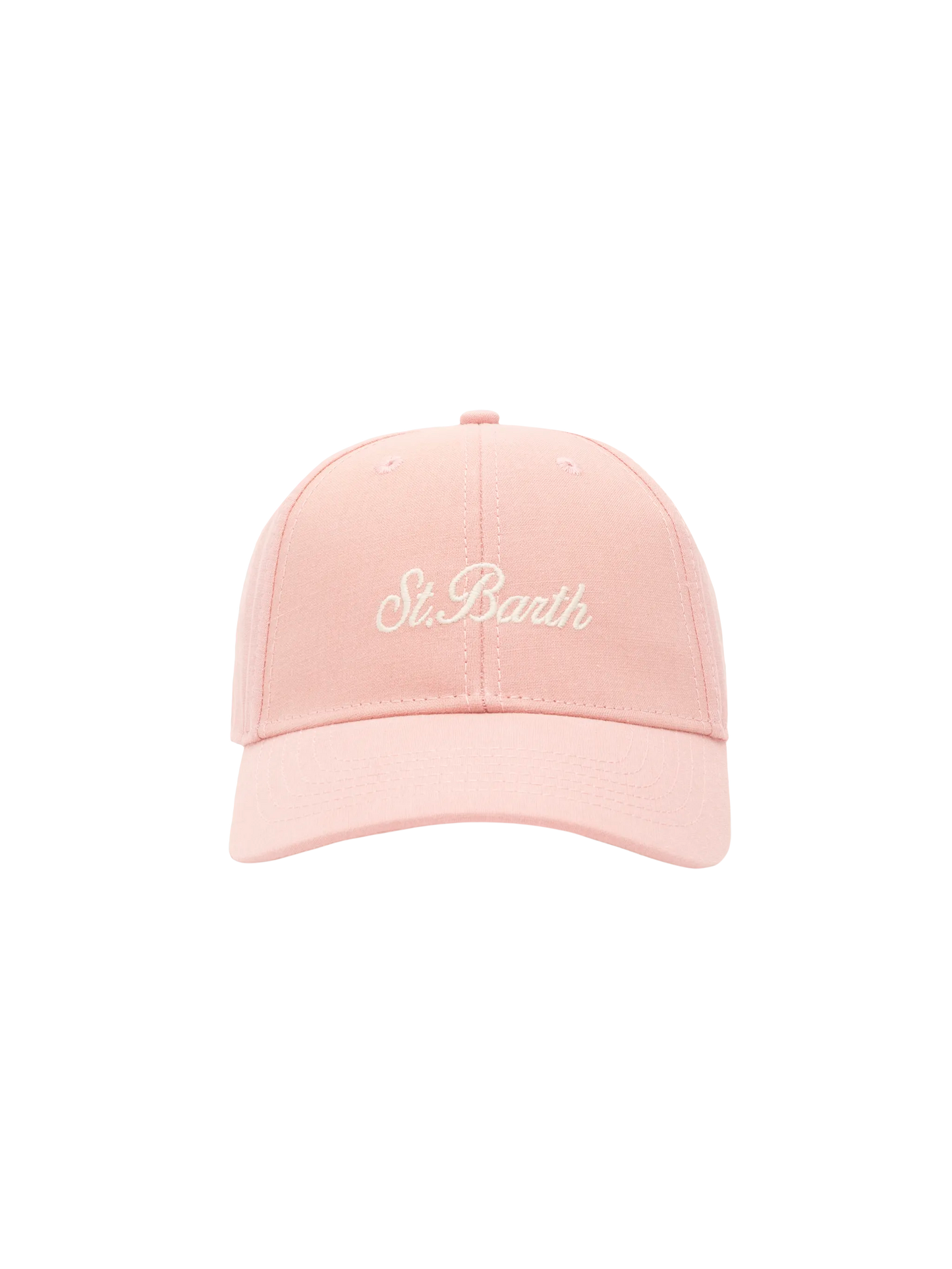 Baseball pink cotton linen cap