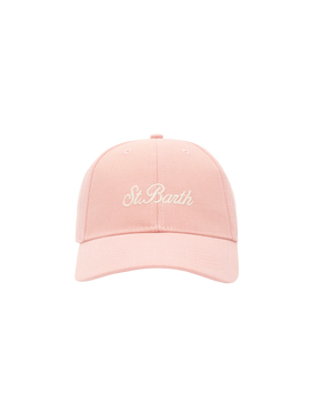Baseball pink cotton linen cap
