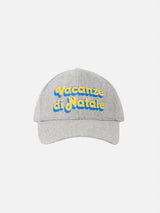 Wooly grey ball cap Baseball with Vacanze di Natale logo print | VACANZE DI NATALE SPECIAL EDITION