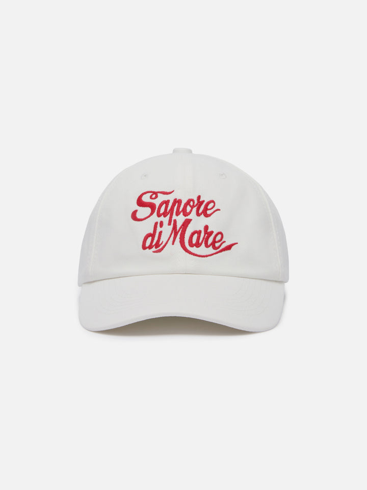 Cappellino da baseball in cotone bianco con ricamo | EDIZIONE SPECIALE SAPORE DI MARE