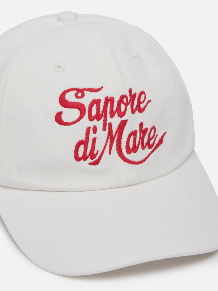 Cappellino da baseball in cotone bianco con ricamo | EDIZIONE SPECIALE SAPORE DI MARE