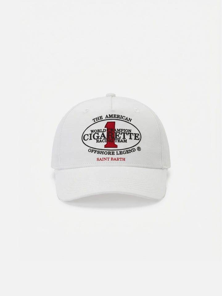 Gorra de béisbol con visera en blanco con bordado Cigarette | CIGARETTE SPECIAL EDITION 