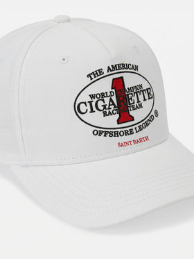 Cappellino Baseball con visiera in bianco con ricamo Cigarette | CIGARETTE SPECIAL EDITION