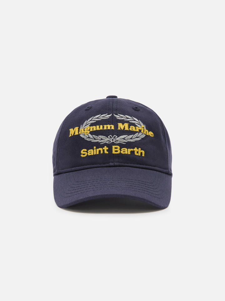 Cappellino Baseball con visiera in cotone blu e ricamo | Special Edition