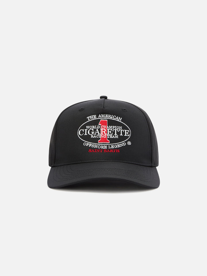Schwarze Baseballkappe mit Schirm und Cigarette-Stickerei | CIGARETTE SPECIAL EDITION 