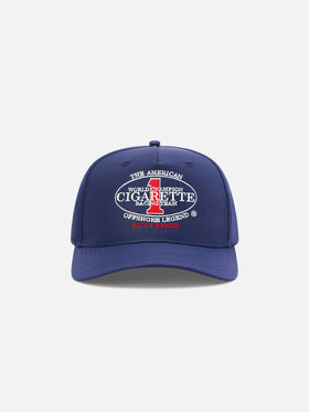 Baseballkappe mit Schirm in Navyblau mit Cigarette-Stickerei | CIGARETTE SPECIAL EDITION 