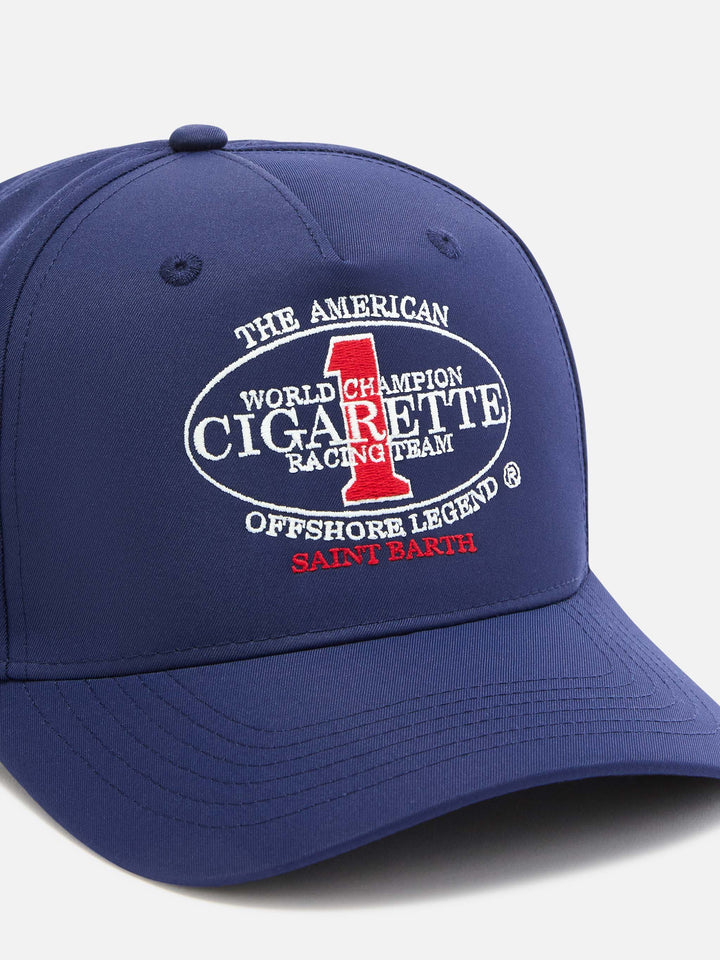 Baseballkappe mit Schirm in Navyblau mit Cigarette-Stickerei | CIGARETTE SPECIAL EDITION 