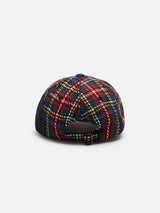 Baseball cap with tartan print St. Barth embroidery