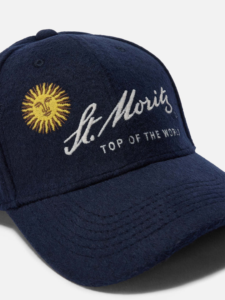 Baseball Cap Wool in wool blend with St. Moritz embroidery | ST. MORITZ TOP OF THE WORLD SPECIAL EDITION