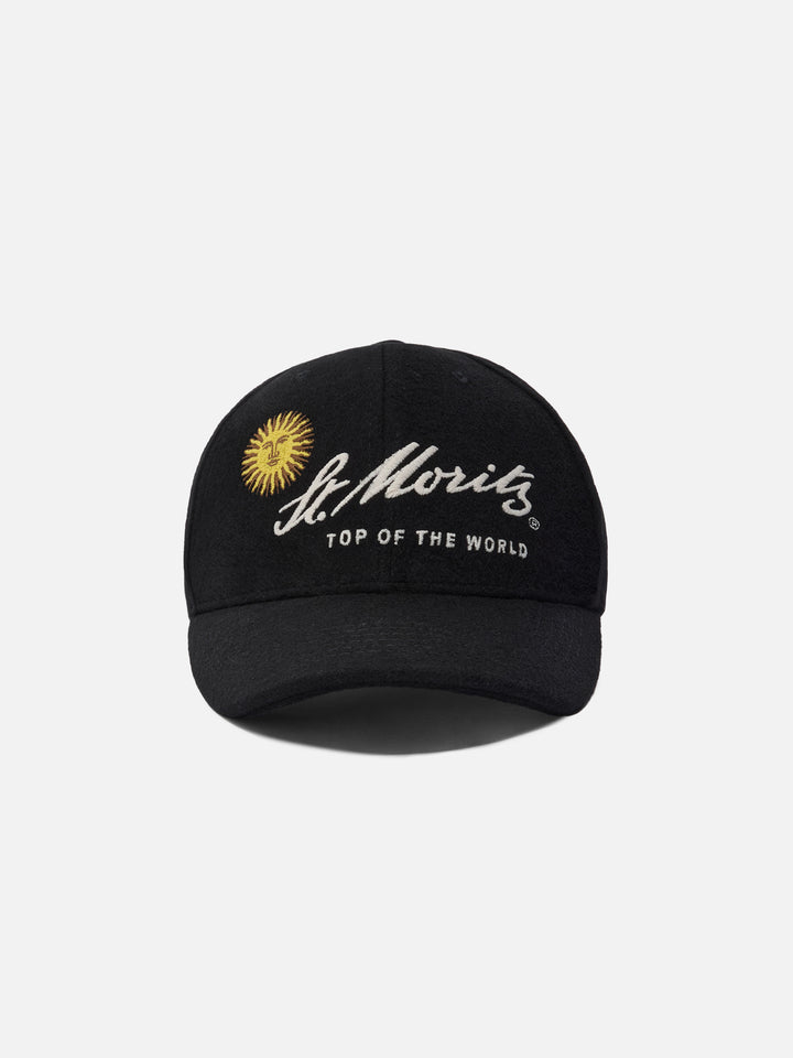 Baseball Cap Wool in wool blend with St. Moritz embroidery | ST. MORITZ TOP OF THE WORLD SPECIAL EDITION