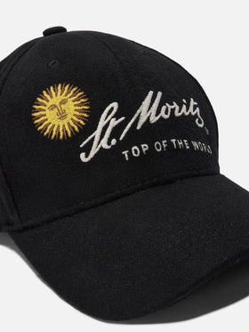Baseball Cap Wool in wool blend with St. Moritz embroidery | ST. MORITZ TOP OF THE WORLD SPECIAL EDITION