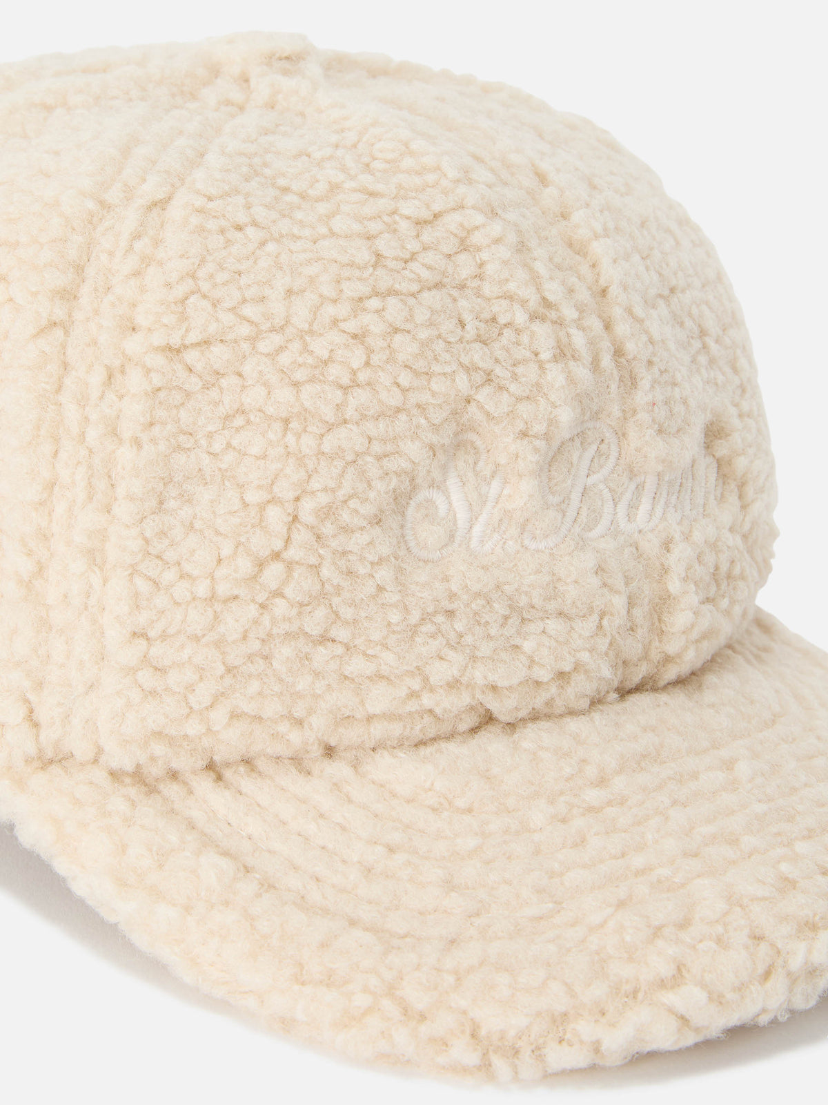Casquette teddy beige Baseball avec broderie logo 