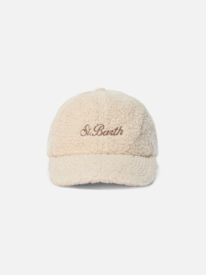 Baseball Cap in beige sherpa