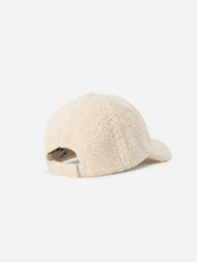 Casquette teddy beige Baseball avec broderie logo 