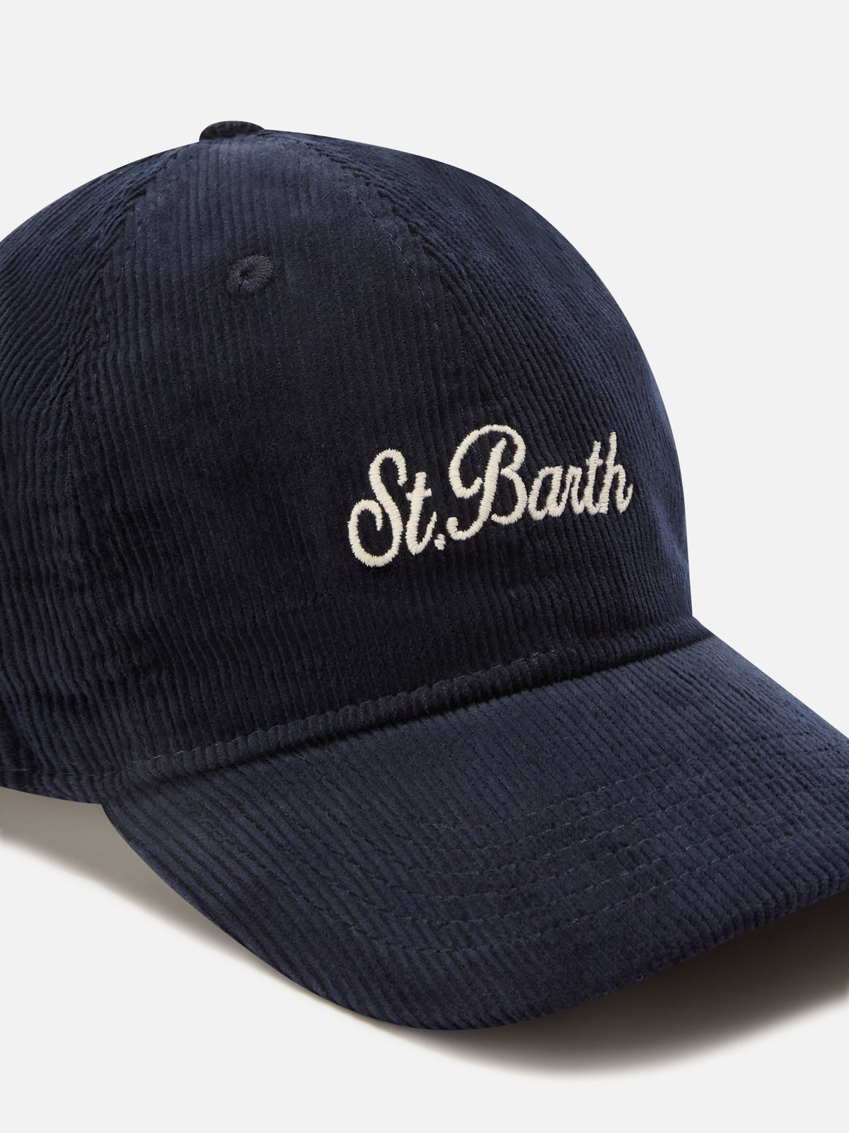 Gorra de pana Navy blue Baseball con bordado del logo 