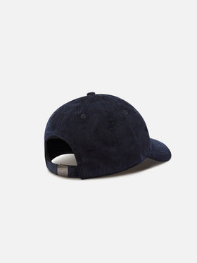 Gorra de pana Navy blue Baseball con bordado del logo 