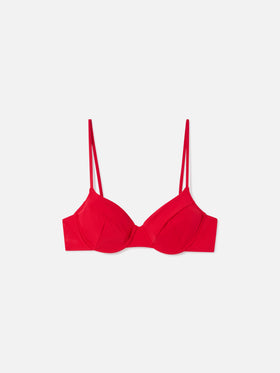 Red Bea bralette underwired bikini